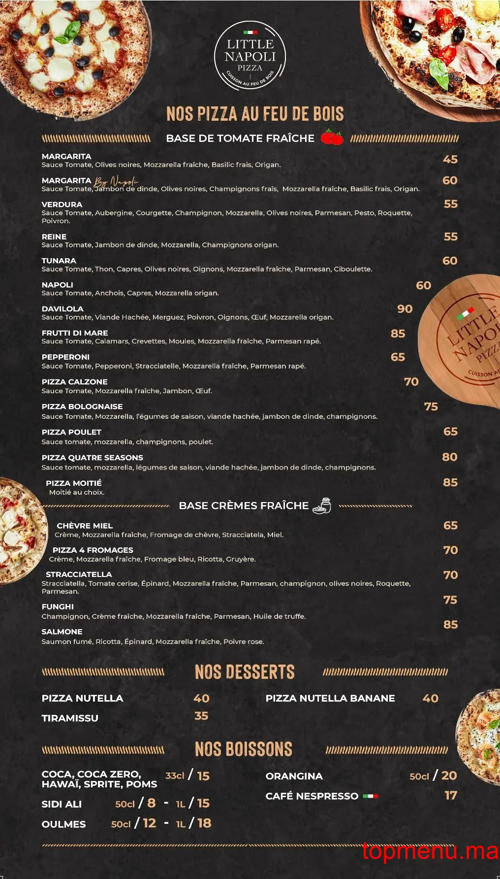 Little Napoli menu page 1