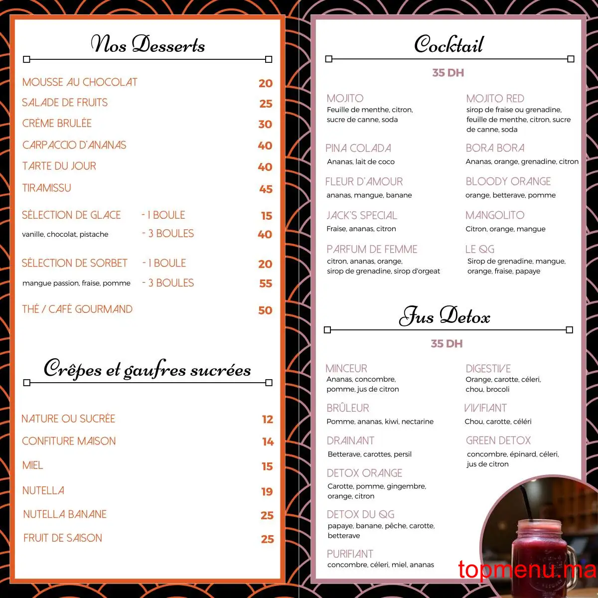 Le QG menu page 7