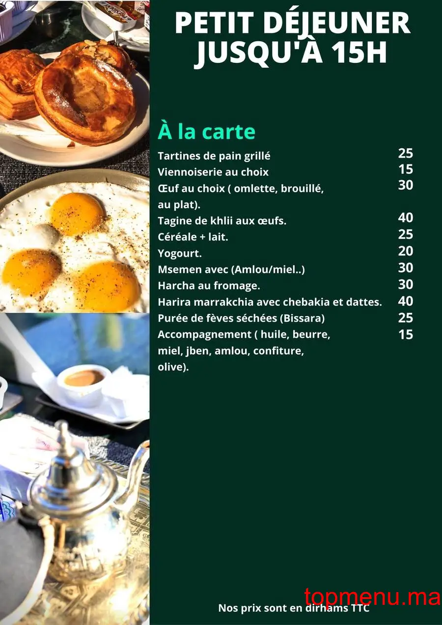 Las Terrazas de Andalucia menu page 4