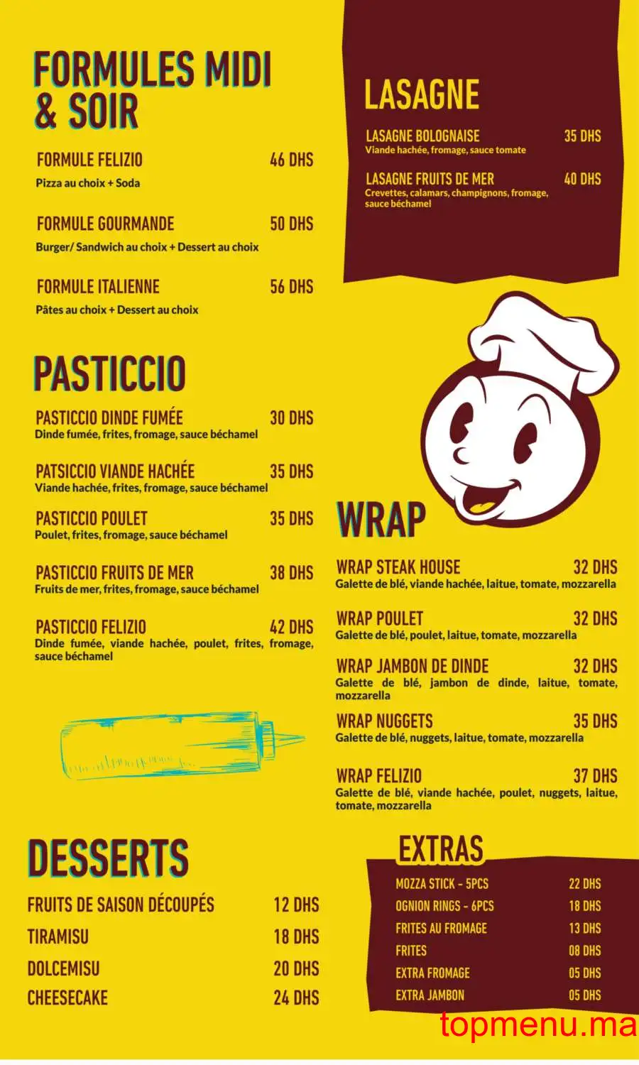 Felizio menu page 2