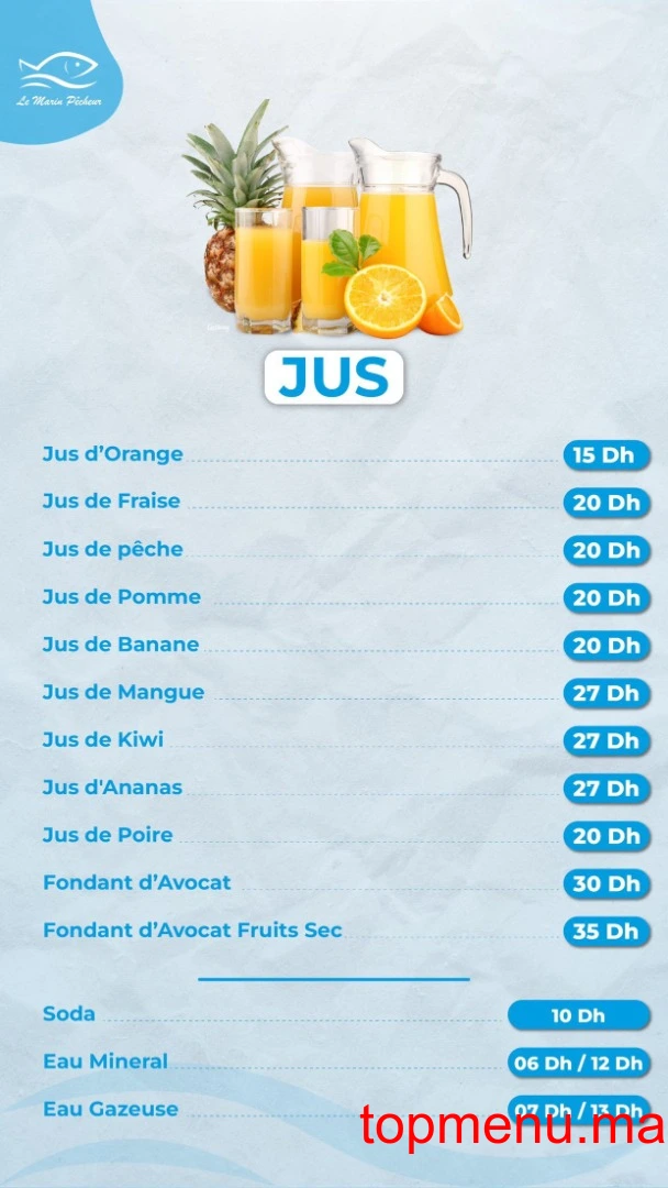 Le Marin Pecheur menu page 5