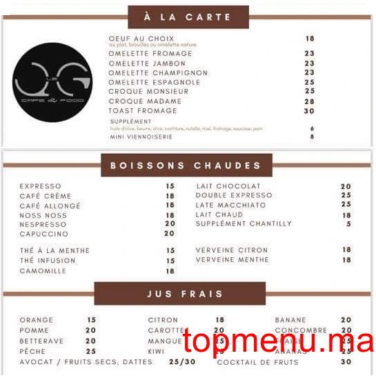 Le QG menu page 4