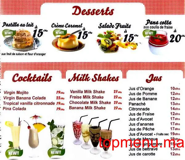 City Grill menu page 4