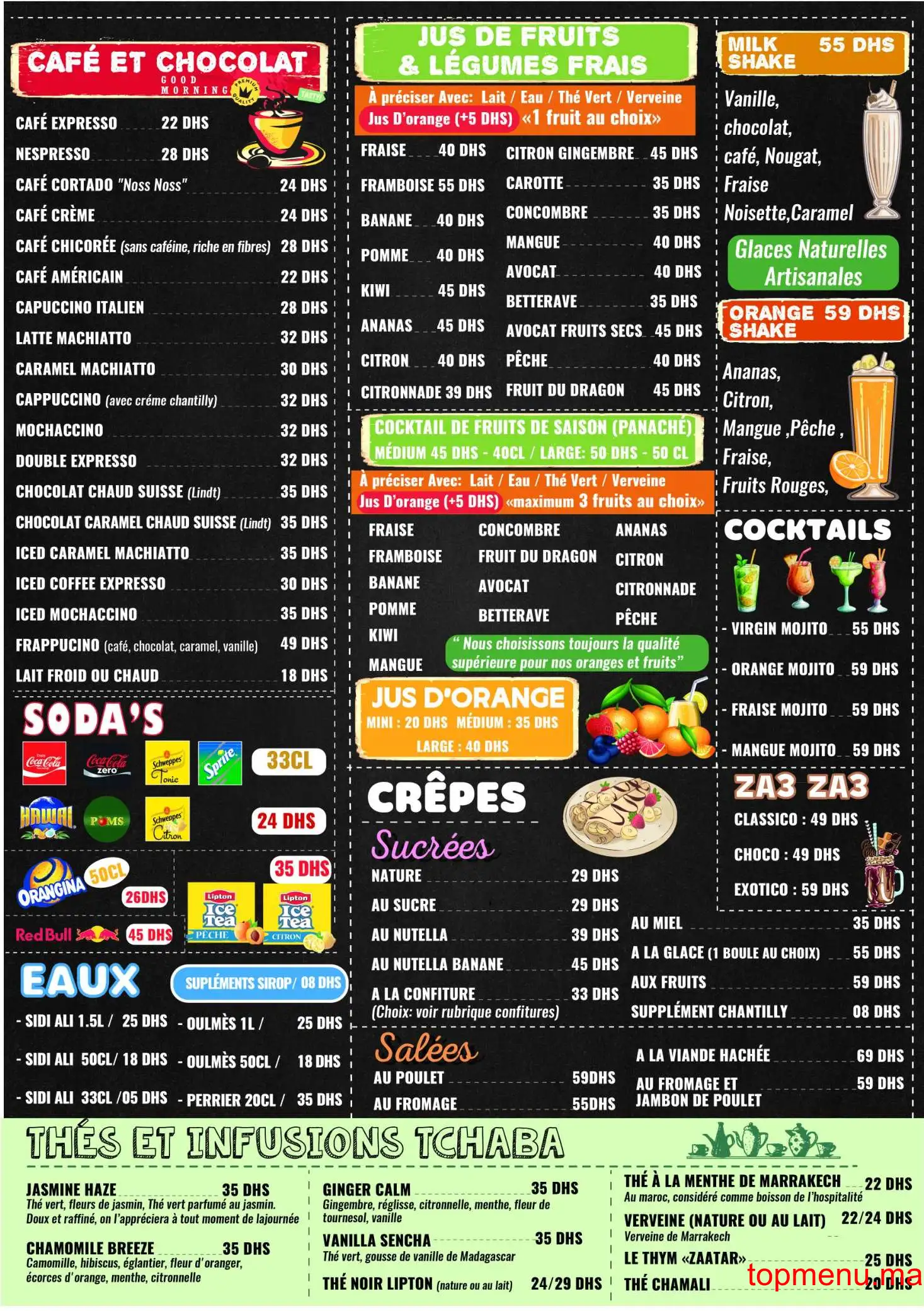 News Café menu page 4