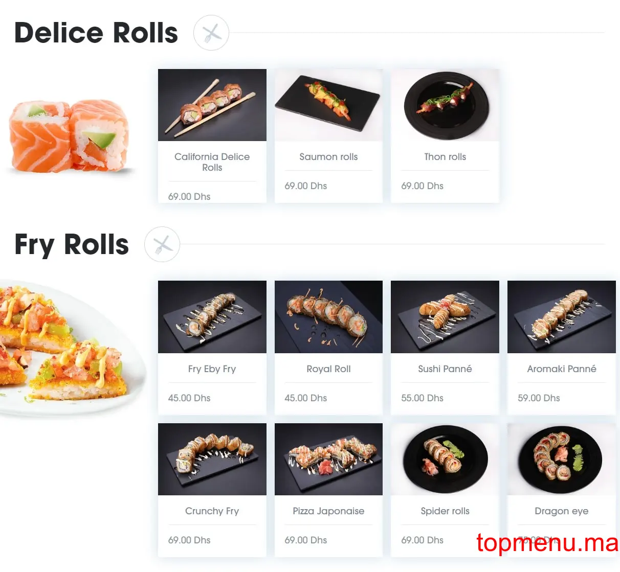 FOD – Food On Demand menu page 3