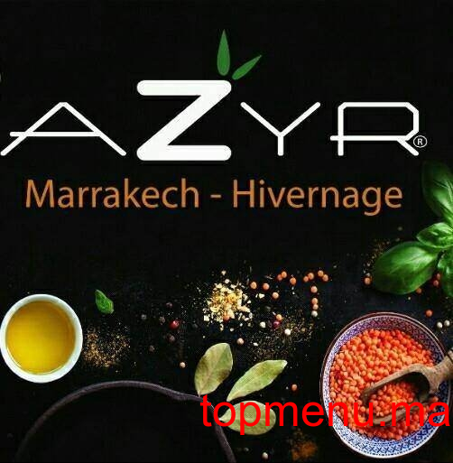 Azyr Menu & Horaires à marrakech | TopMenu