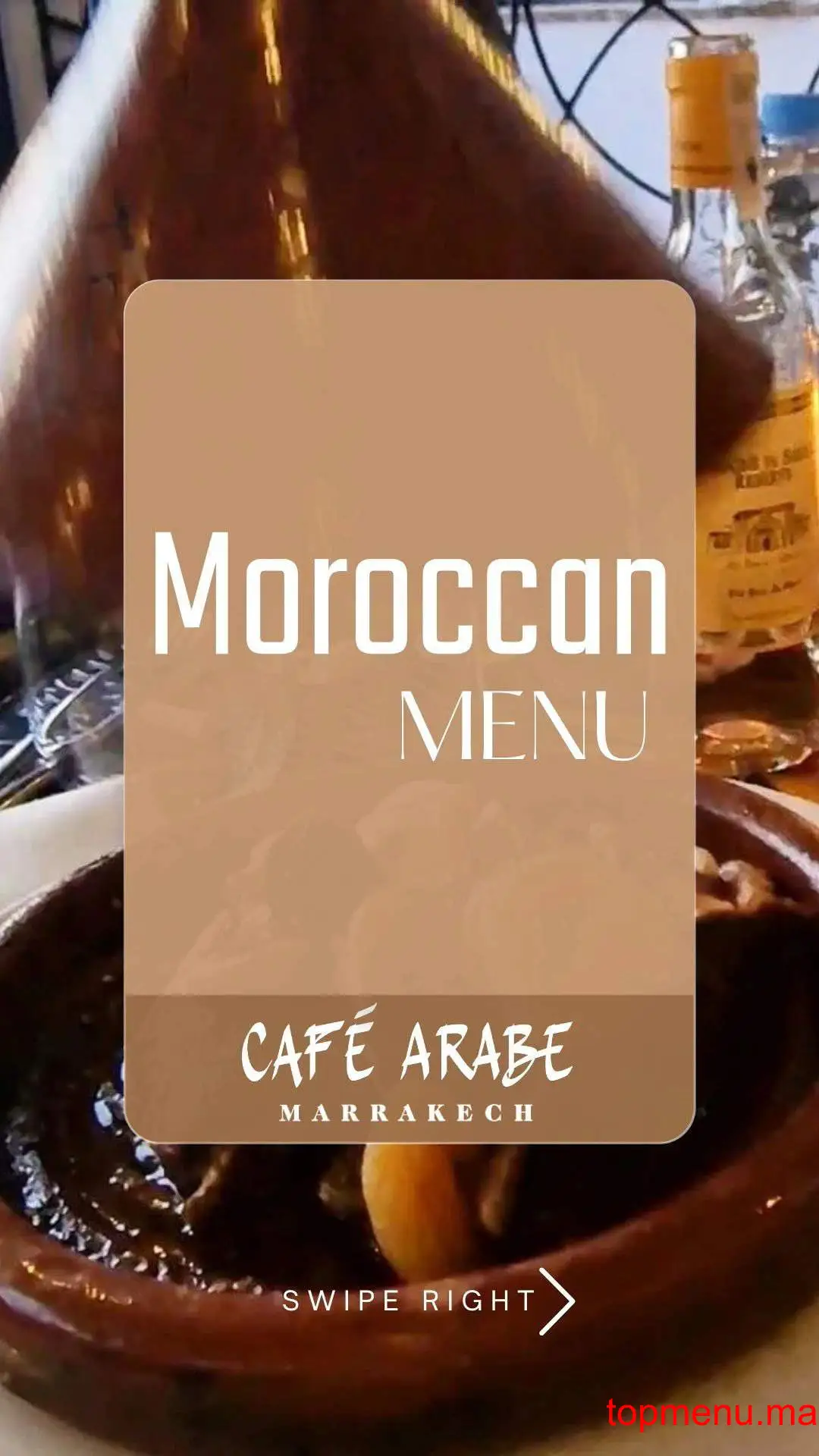 Cafe Arabe menu page 1