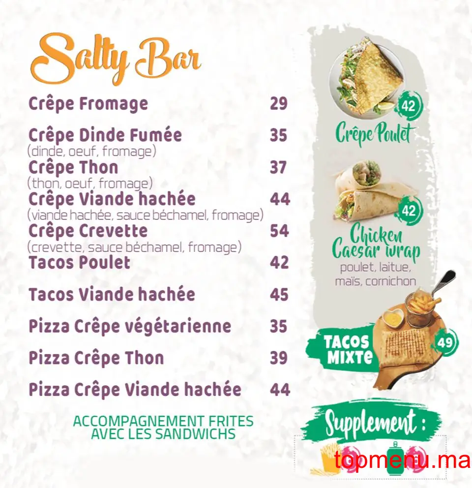 Juice bar menu page 4