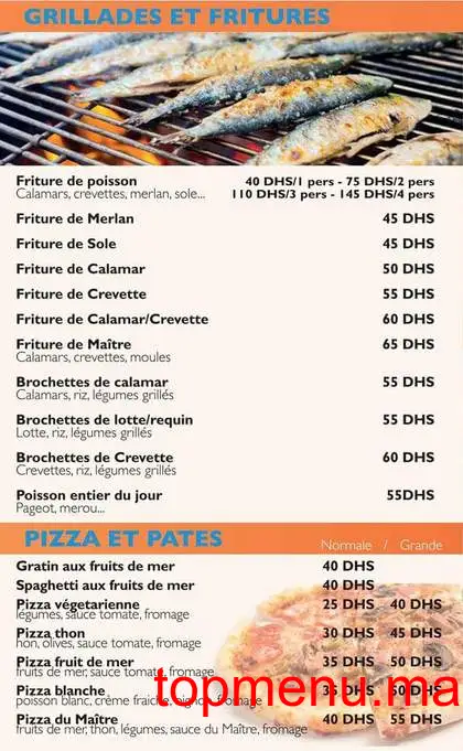 Maitre crevette menu page 2