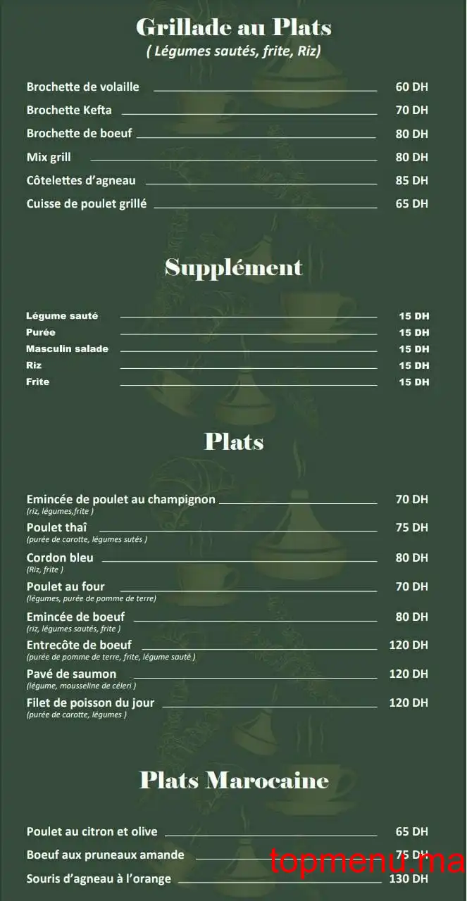 Restaurant By Kech menu page 4