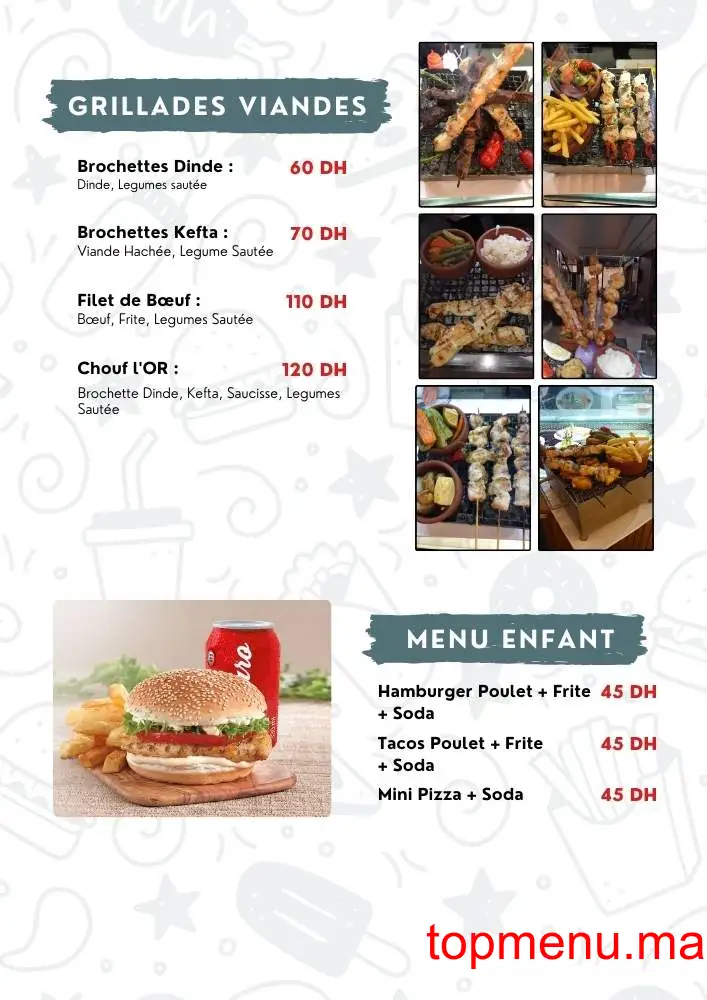 Chouf l’Or menu page 7