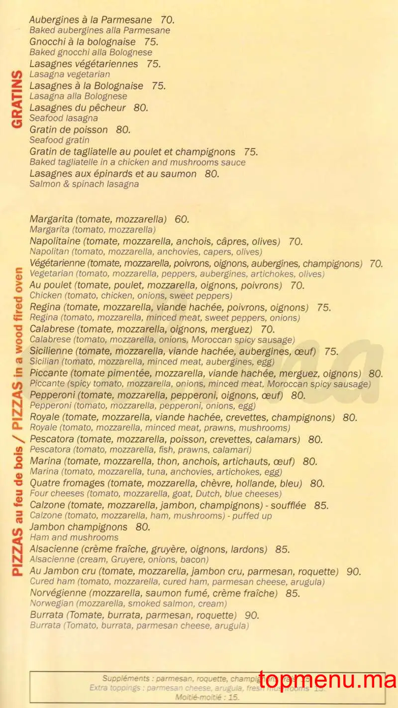 Le Catanzaro menu page 3