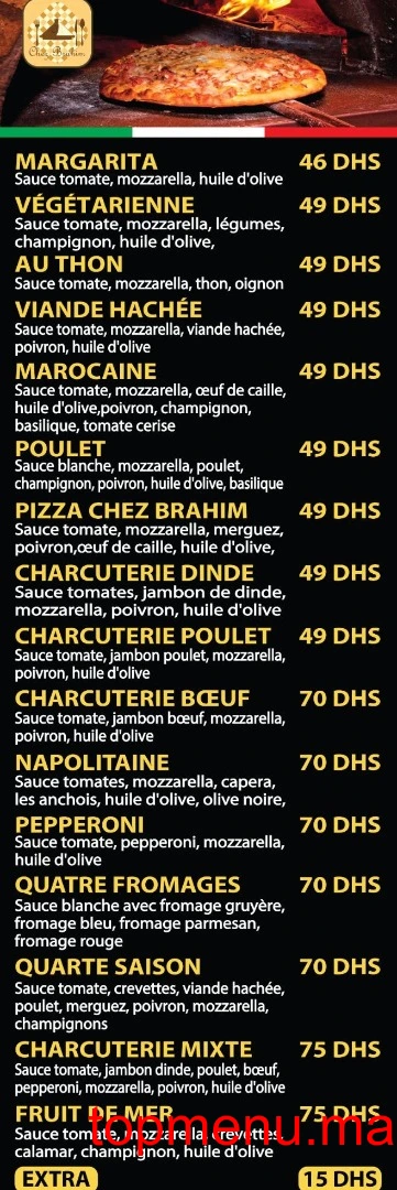 Chez Brahim menu page 3