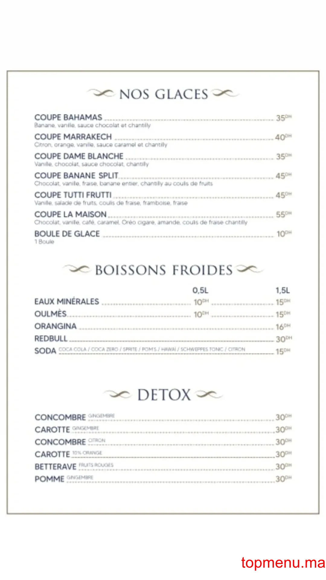 La maison du poisson menu page 6