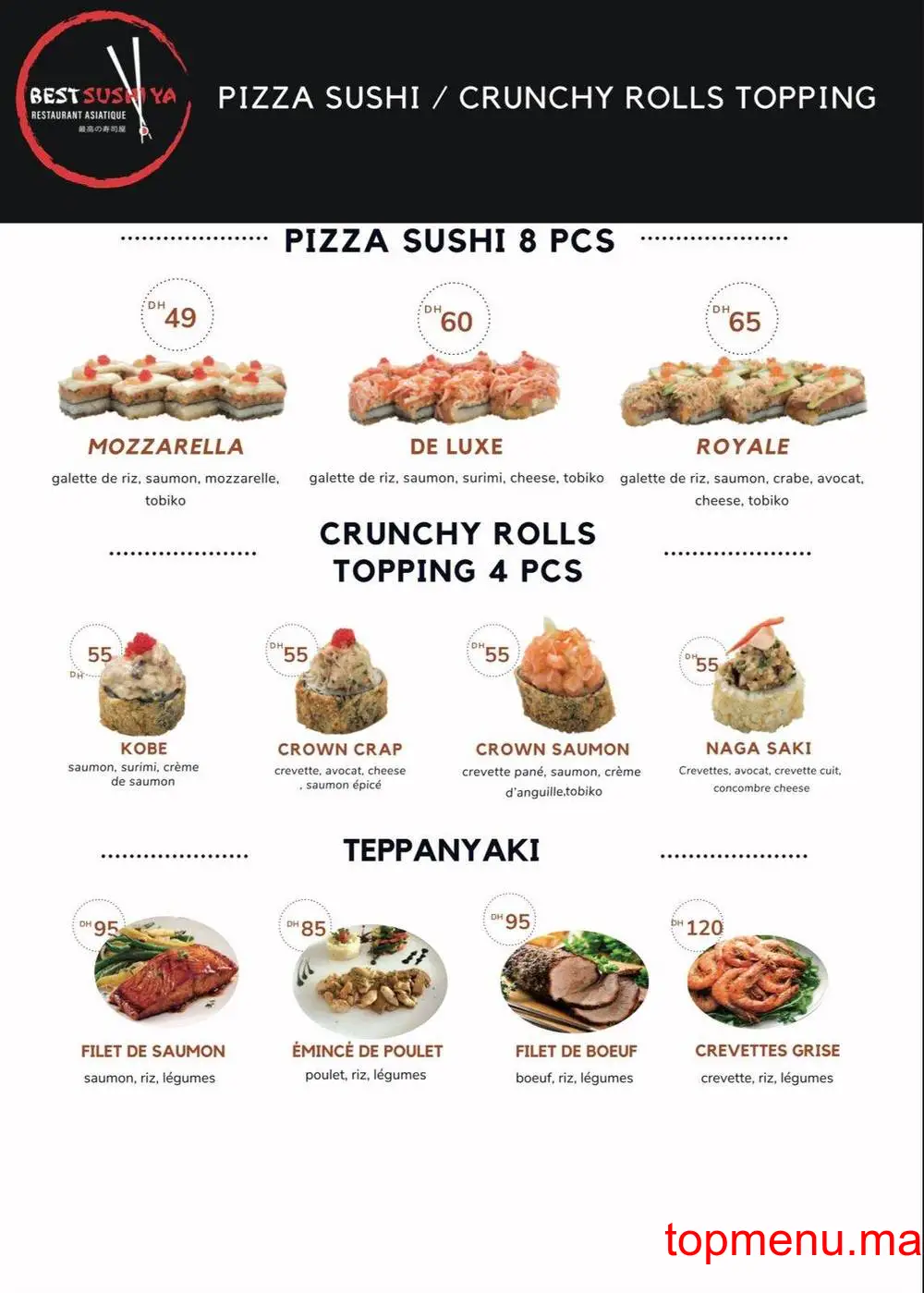 Best Sushi Ya menu page 21