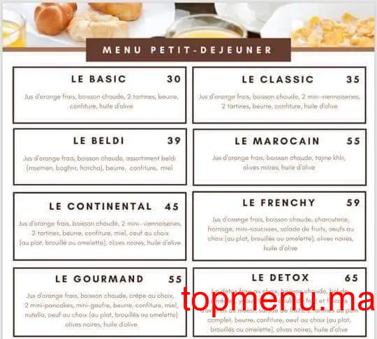 Le QG menu page 1