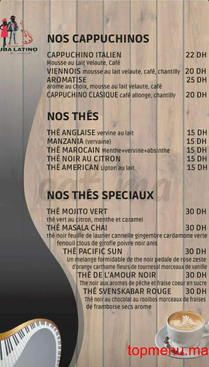 Cuba Latino menu page 2