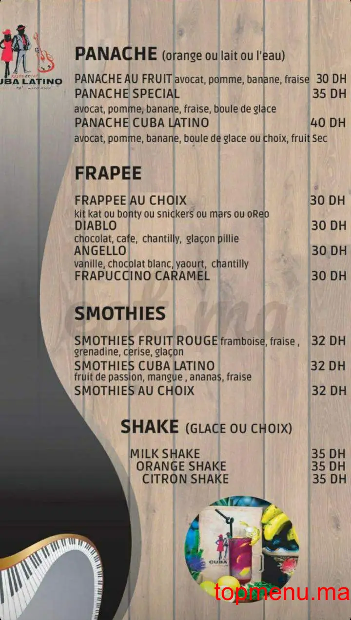 Cuba Latino menu page 5