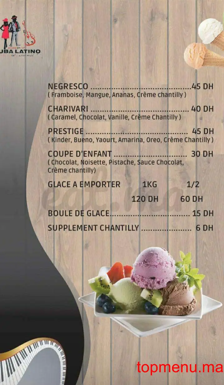 Cuba Latino menu page 17