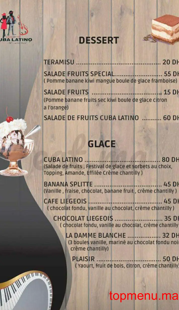 Cuba Latino menu page 18