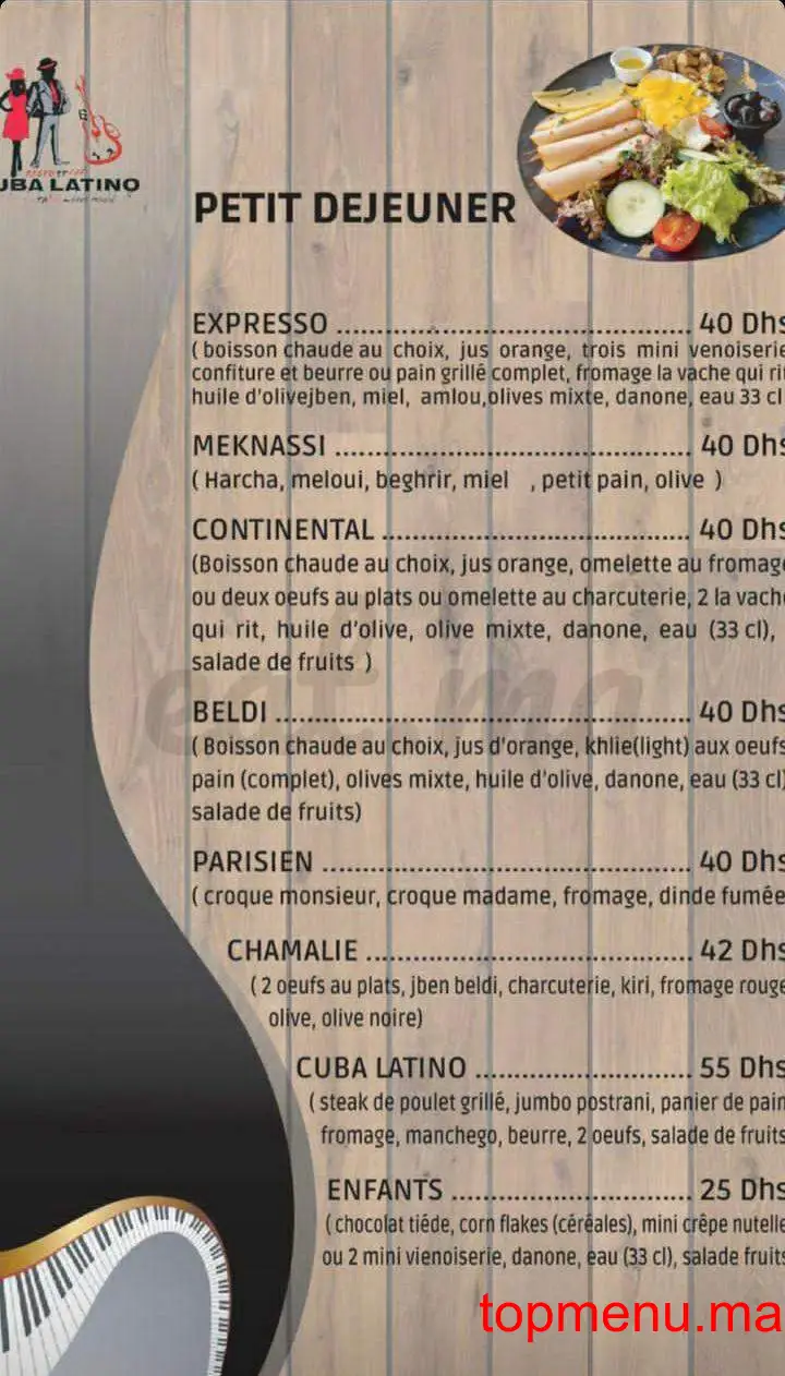 Cuba Latino menu page 4