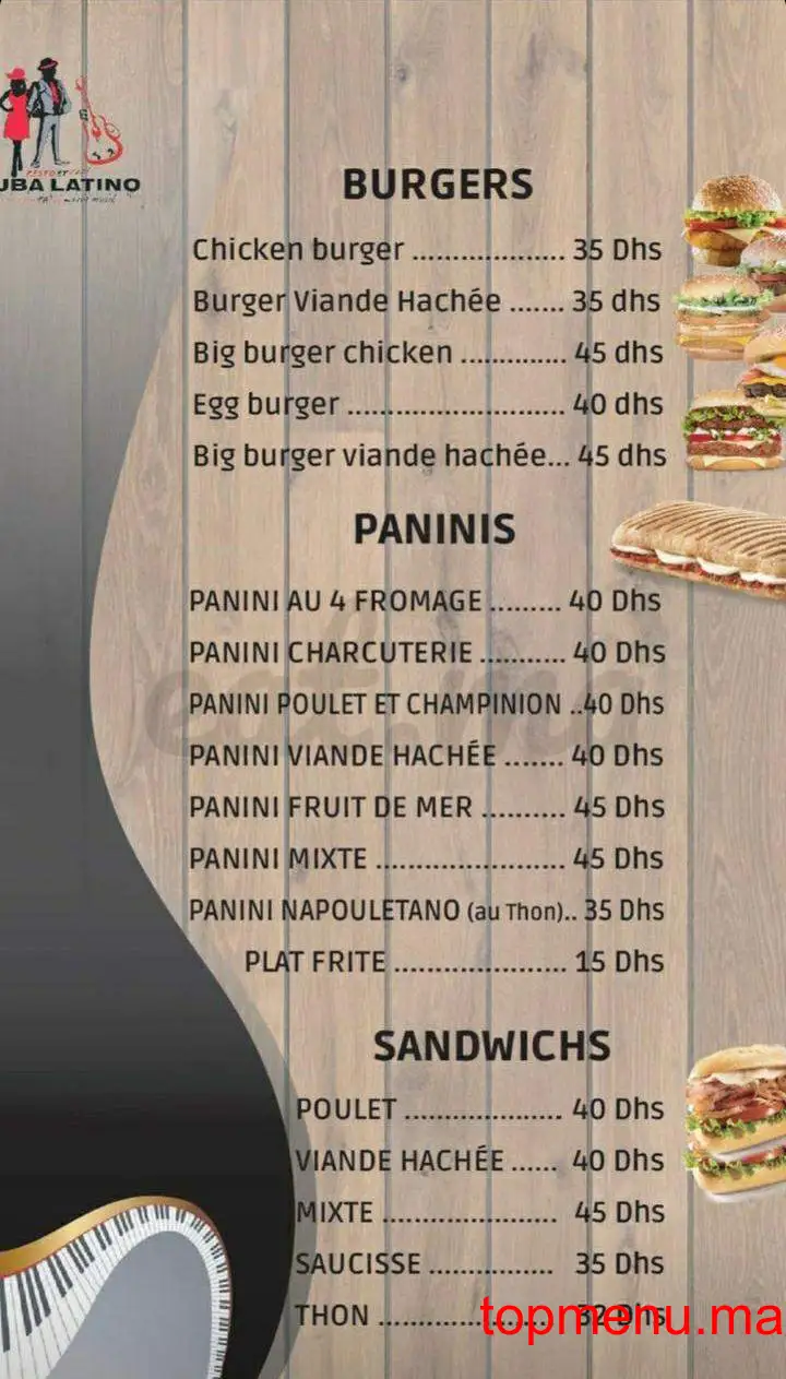 Cuba Latino menu page 16