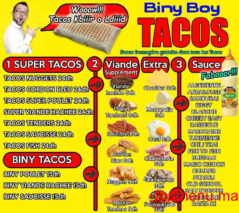 Biny Boy menu page 5