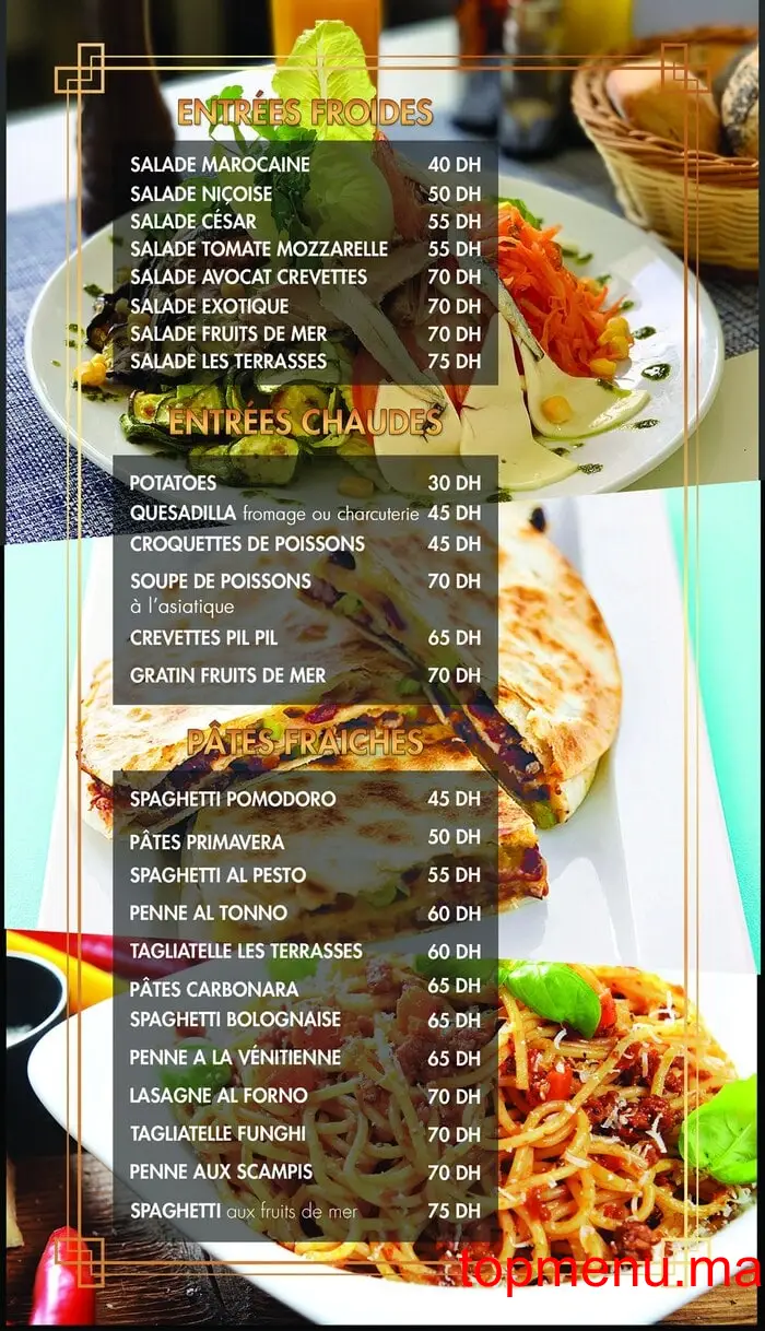 Café Les Terrasses menu page 5