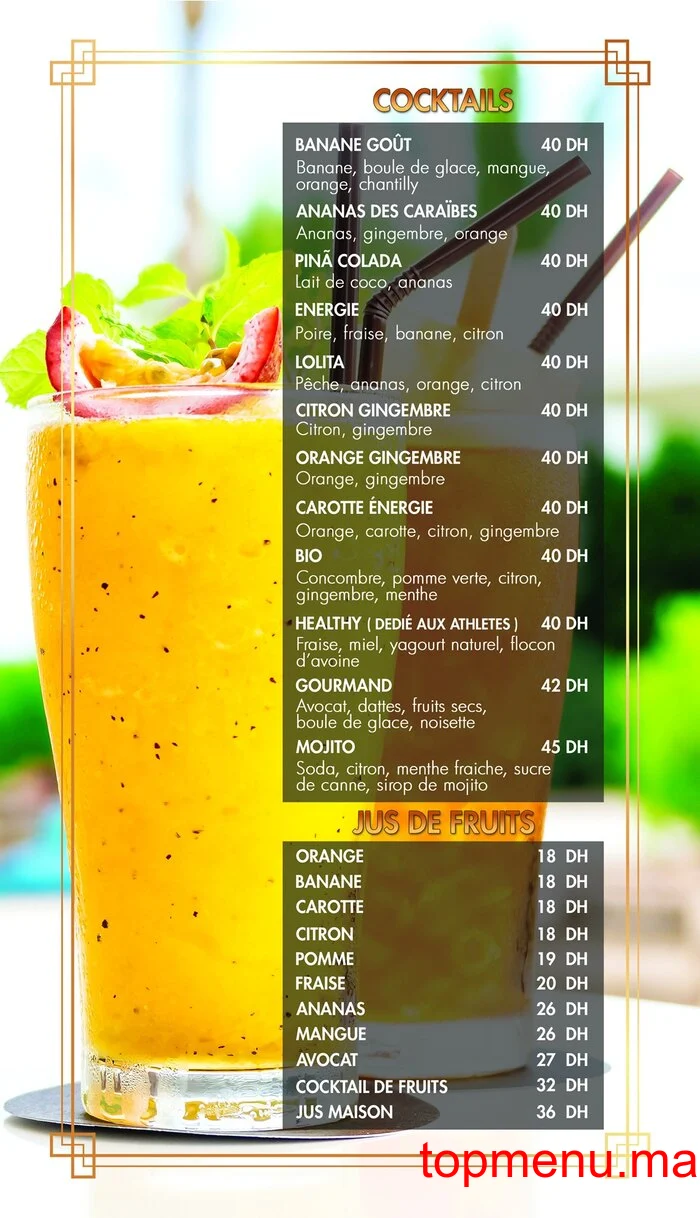 Café Les Terrasses menu page 4