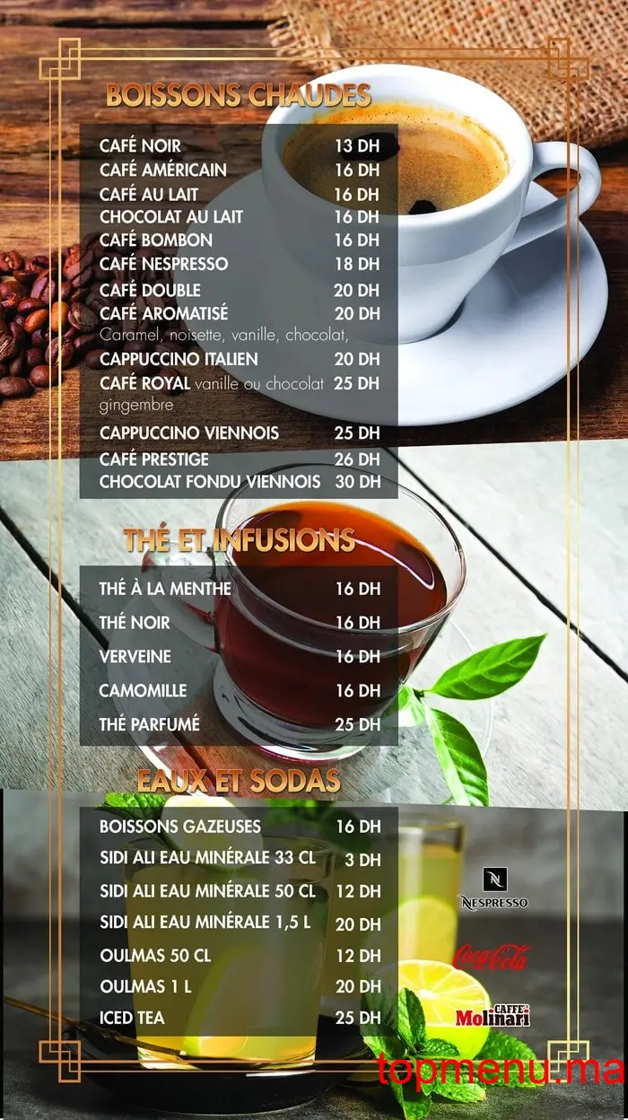 Café Les Terrasses menu page 6