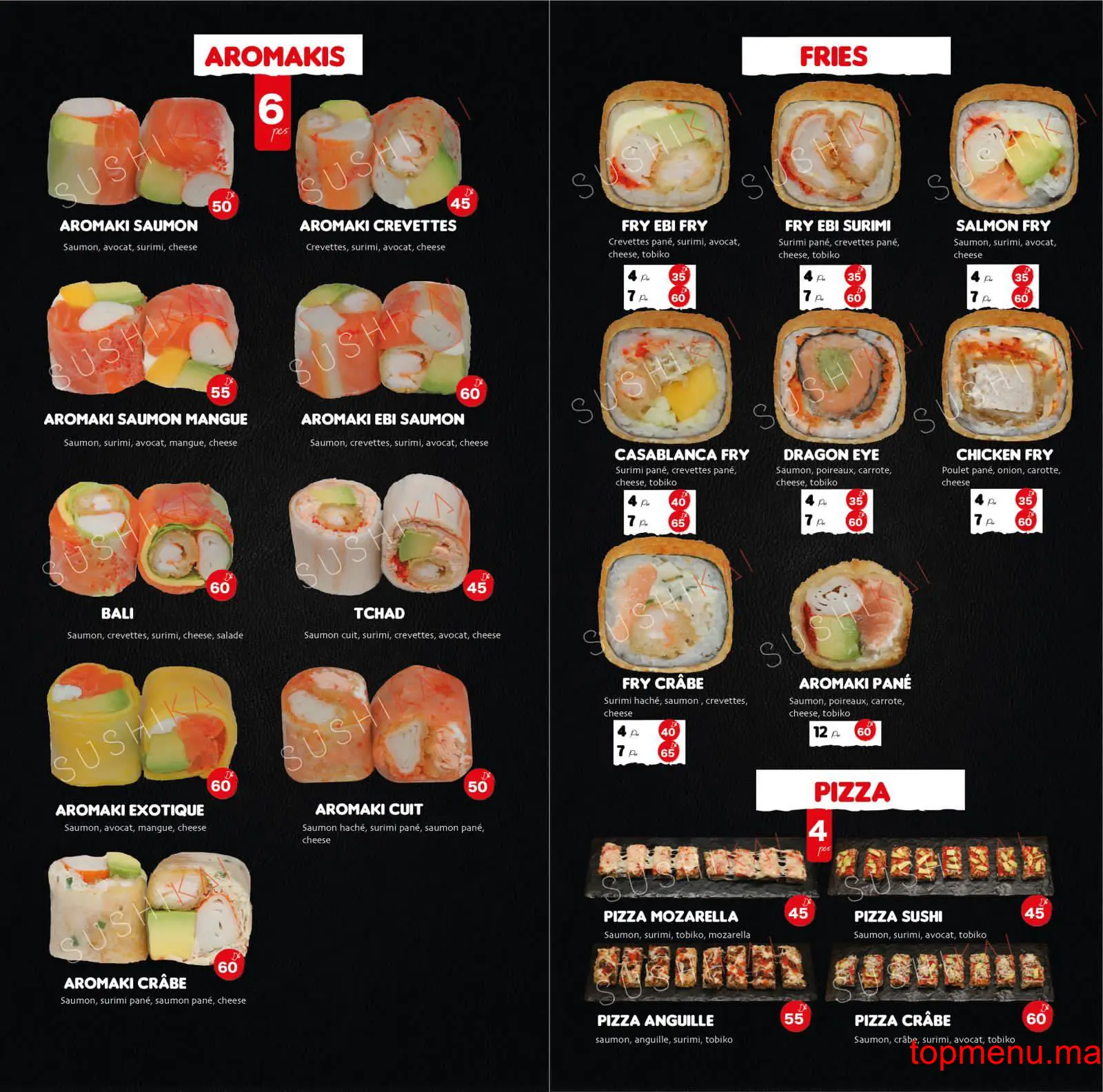 Sushikai menu page 4