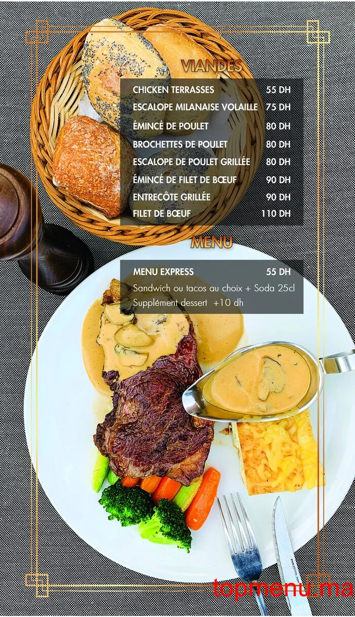 Café Les Terrasses menu page 7