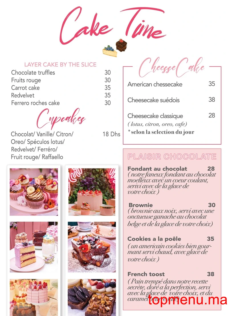 Cake & Break menu page 7