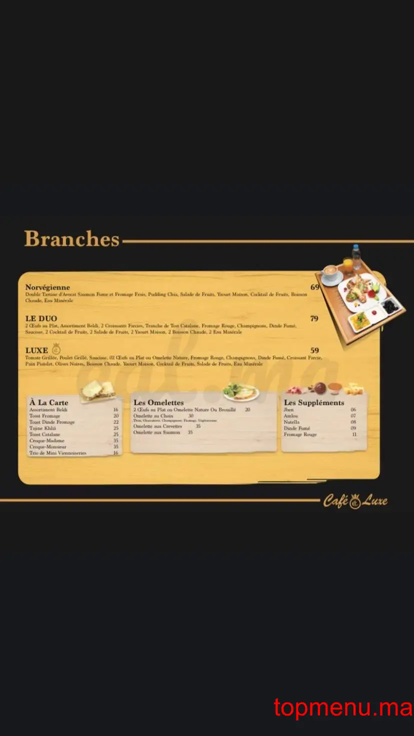 CAFÉ LUXE menu page 12