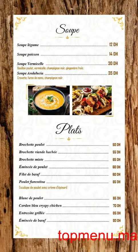 Andalucia menu page 3