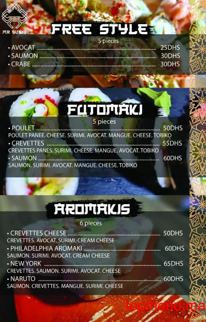 Mr.sushi menu page 6