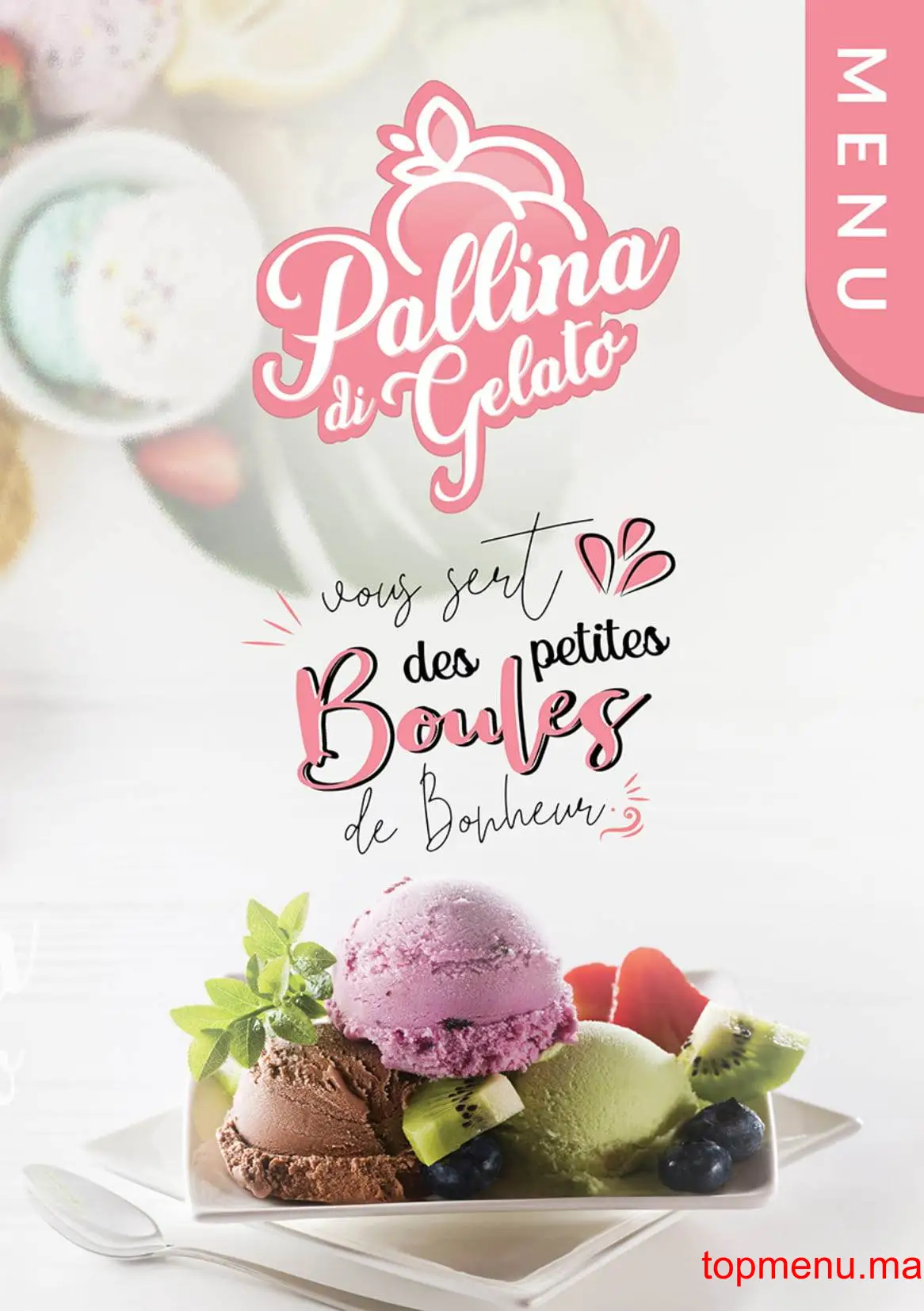 Pallina Di Gelato menu page 1