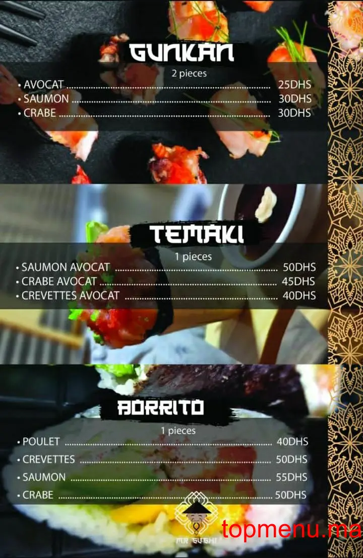 Mr.sushi menu page 2