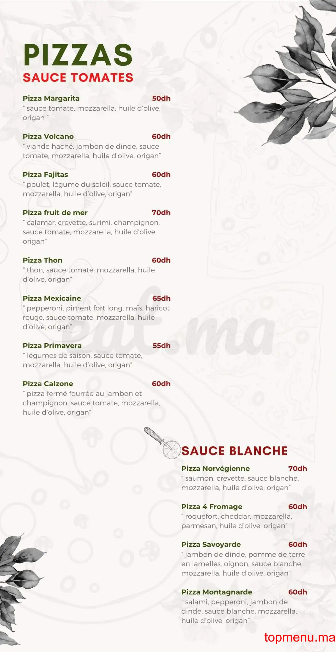 Ayden gourmet menu page 6