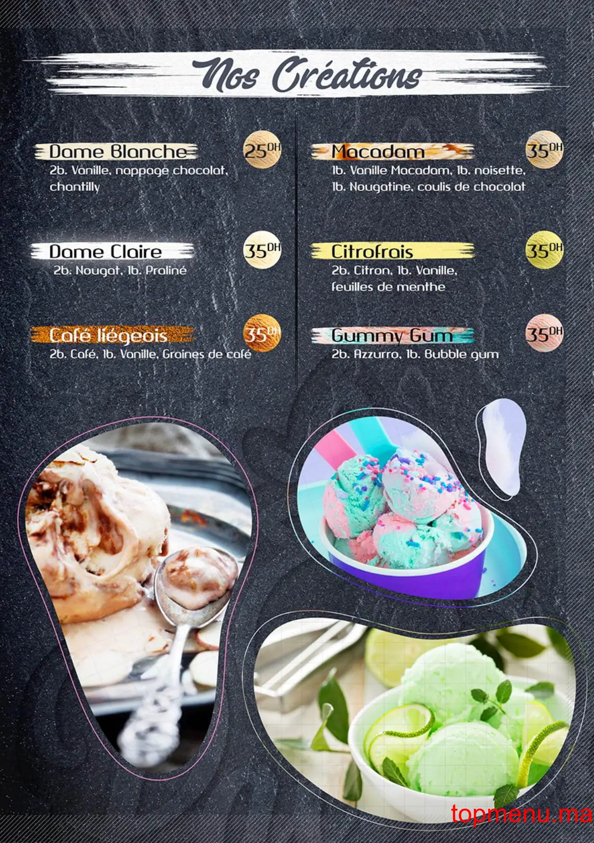 Pallina Di Gelato menu page 3