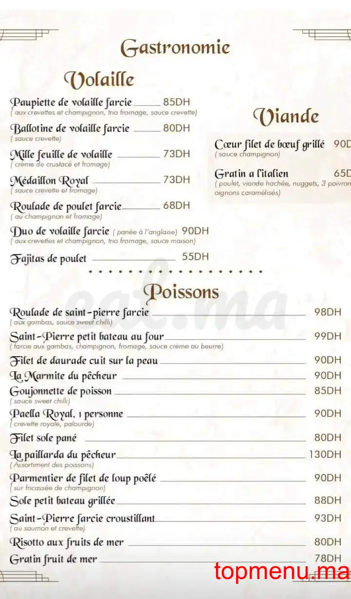 L’Avant Goût menu page 6