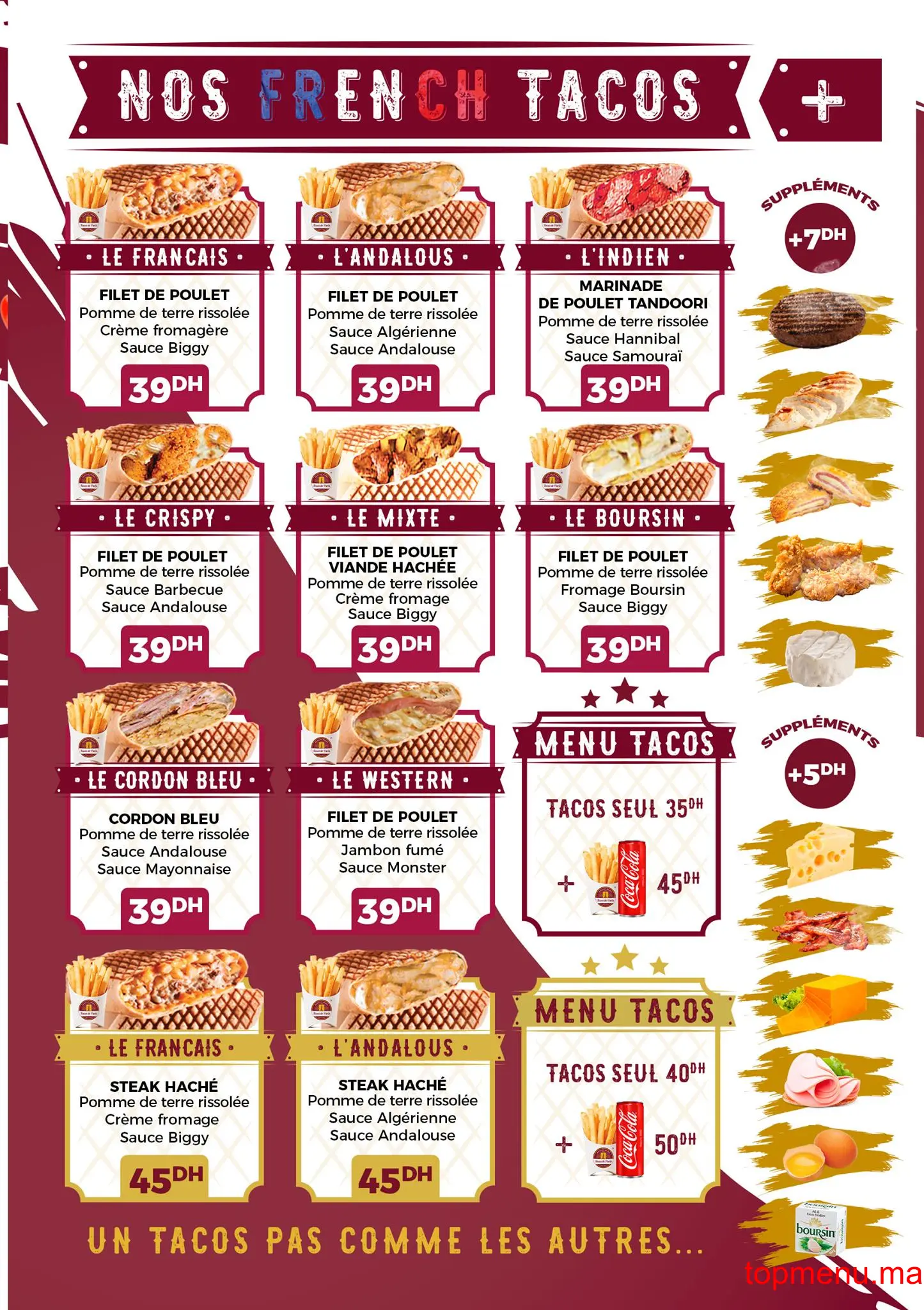 Tacos de Paris menu page 6