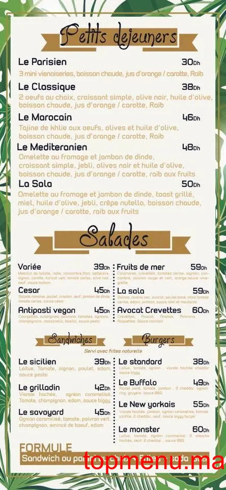 La Sala Anne Marie menu page 4