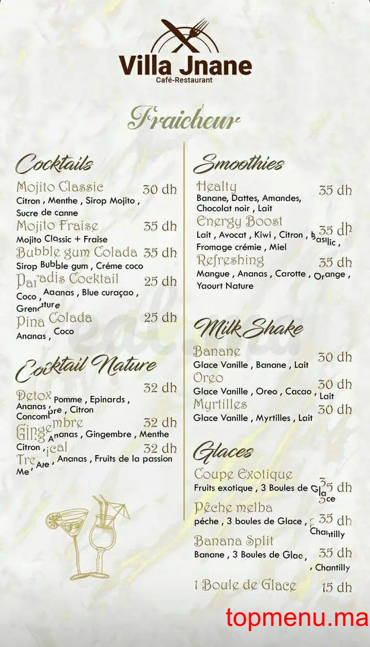 VILLA JNANE menu page 5