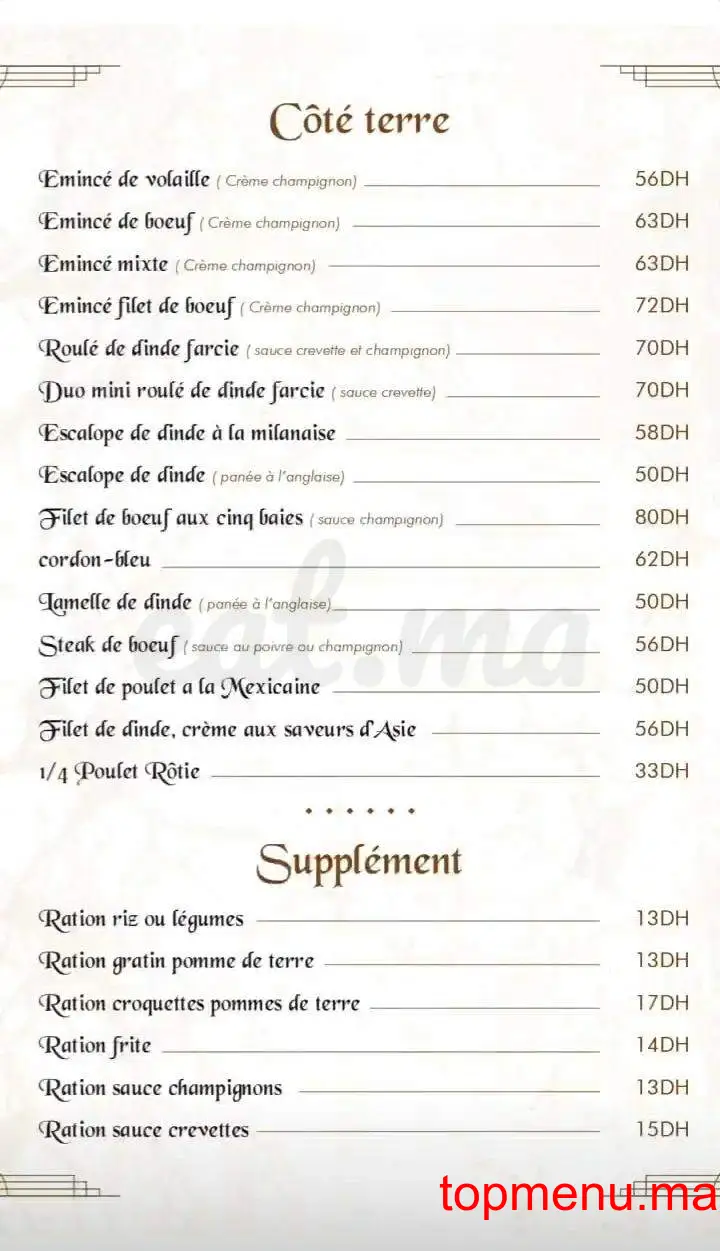 L’Avant Goût menu page 5