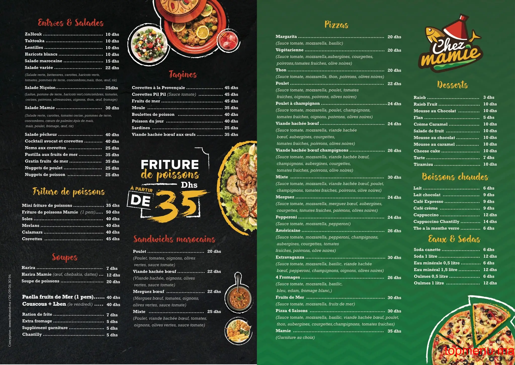 Chez mamie menu page 2