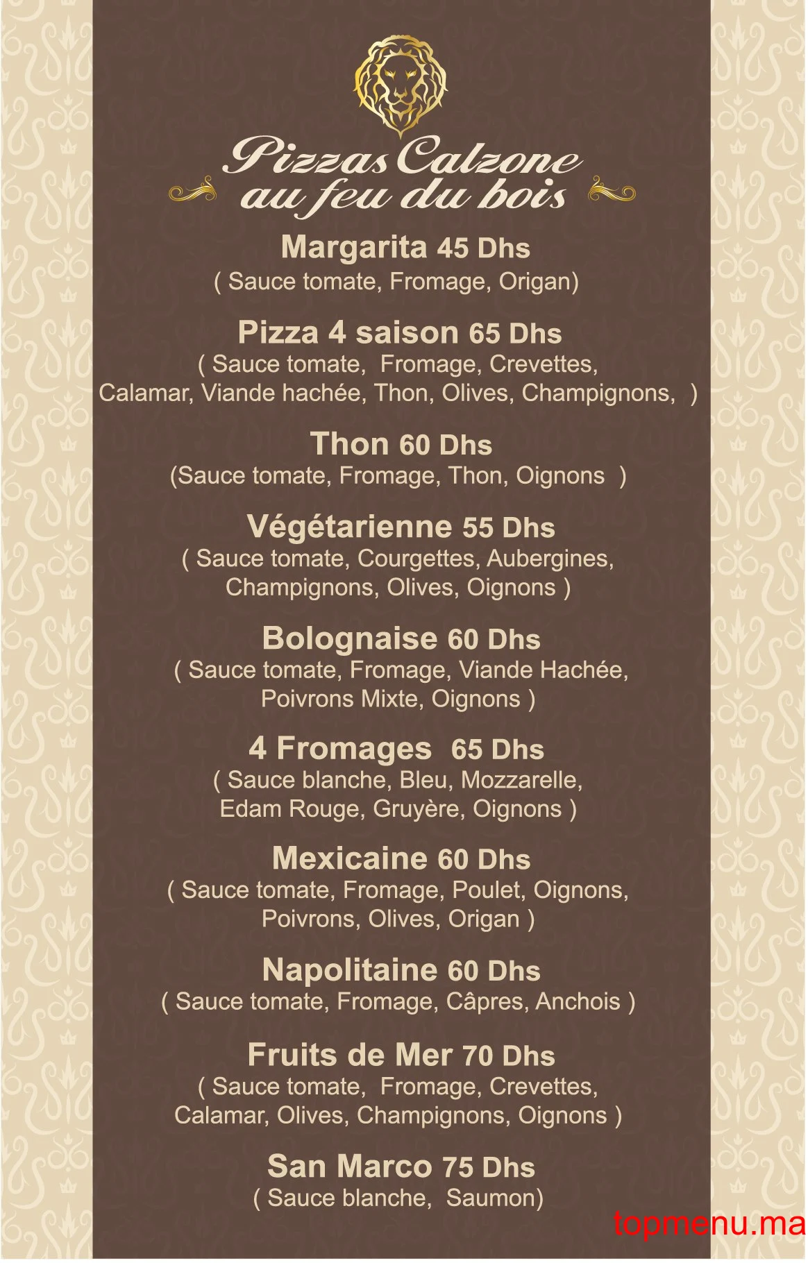 San Marco menu page 5