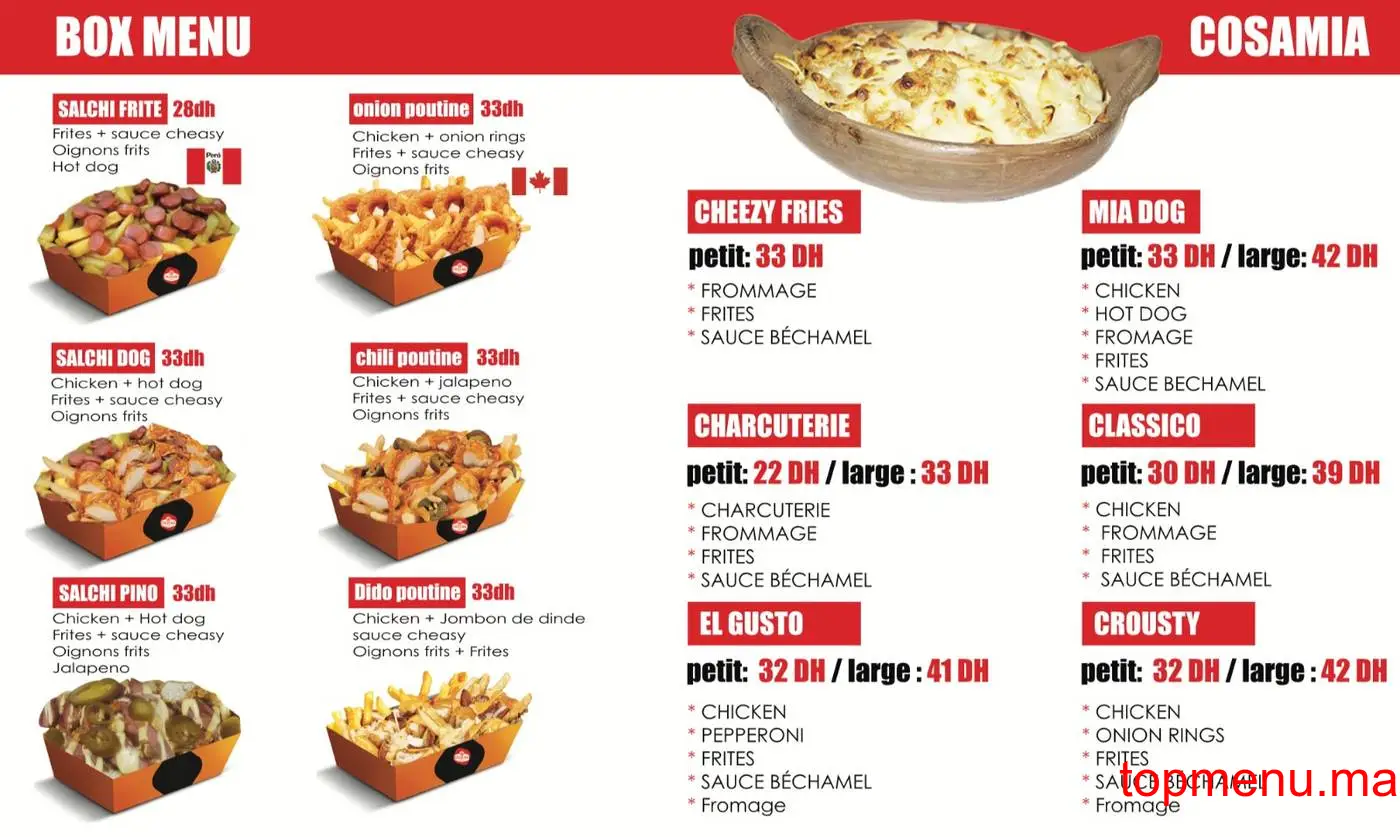 Chizza mia menu page 5