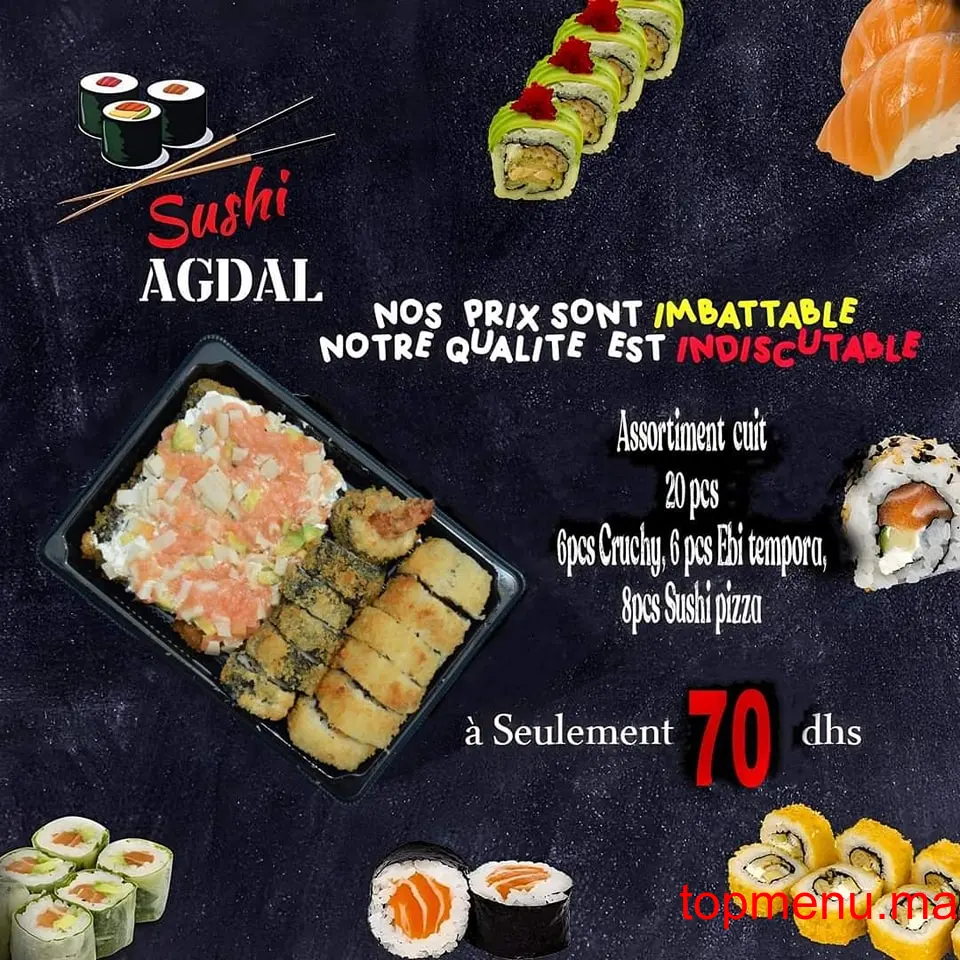 SUSHI AGDAL menu page 4