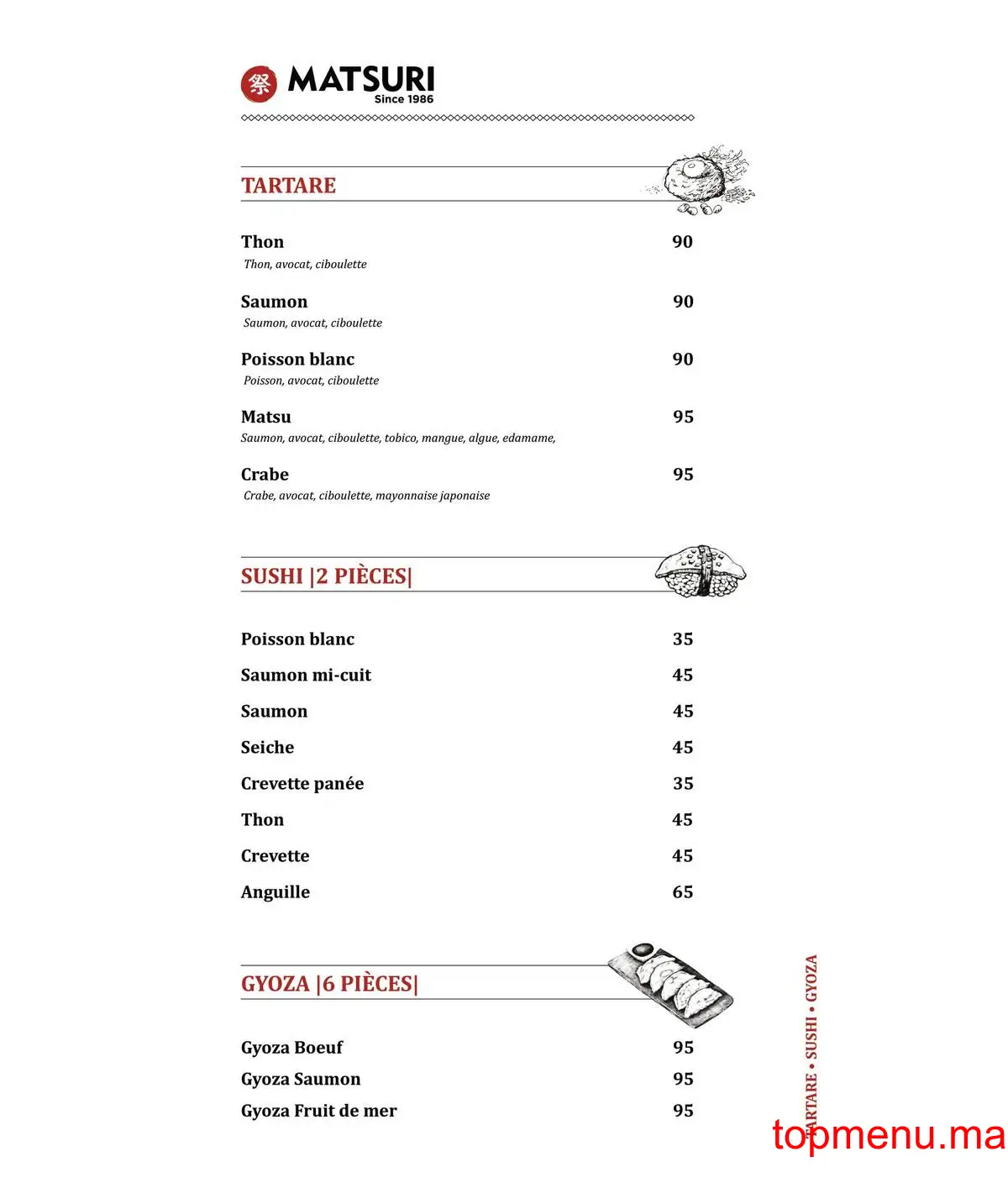 Matsuri menu page 24